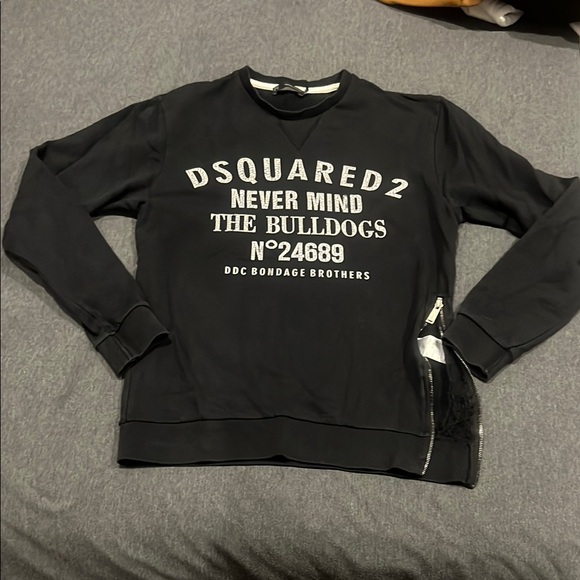 DSQUARED2 Black Sweatshirt Classic Crewneck